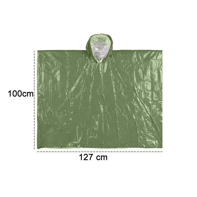 Emergency Survival Rain Hot Po - Survival Blanket Reflective recension och pris